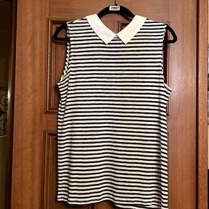 Stripe Madewell shirt with Collar detail